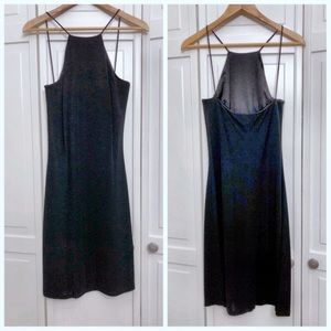 Ralph Lauren Label Black Strappy Halter Dress EUC✅